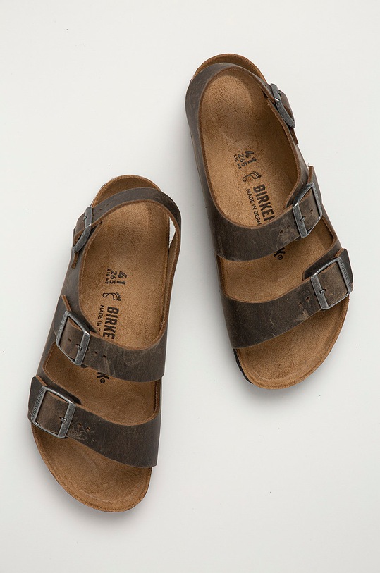 Birkenstock - Kožené sandále Milano zelená 1019336
