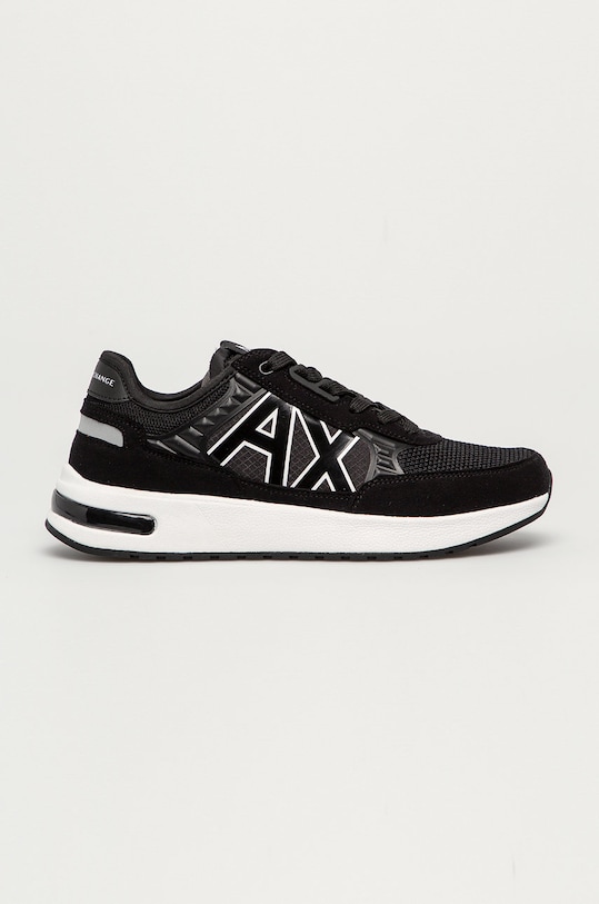 Armani Exchange - Pantofi imitatie de piele intoarsa negru XUX090.XV276
