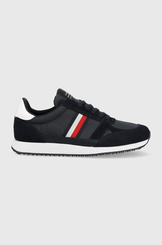 Παπούτσια Tommy Hilfiger δέρμα σαμουά σκούρο μπλε FM0FM03431