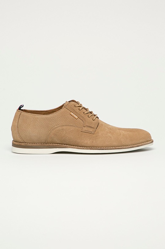Tommy Hilfiger - Kožené poltopánky elegantné béžová FM0FM03411