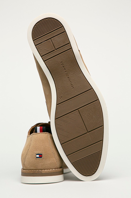 Obuv Tommy Hilfiger - Kožené poltopánky FM0FM03411 béžová