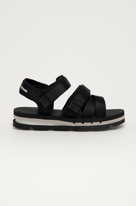 Tommy Jeans Sandały EM0EM00680 czarny EM0EM00680