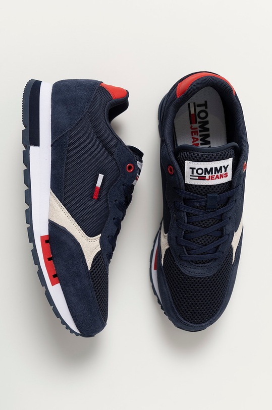 Topánky Tommy Jeans tmavomodrá EM0EM00699