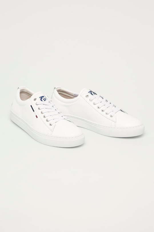 U.S. Polo Assn. - Kožená obuv BEKER4158S1.L1 biela SS21