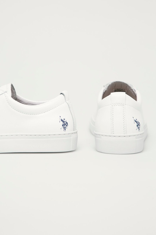 Obuv U.S. Polo Assn. - Kožená obuv BEKER4158S1.L1 biela