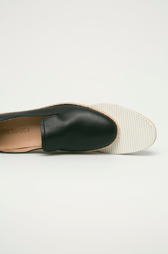 Trussardi Jeans - Kožené espadrilky 77A00324.1Y000091 čierna