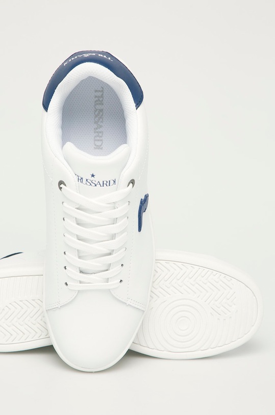 Trussardi Jeans - Buty skórzane biały 77A00360.9Y099998