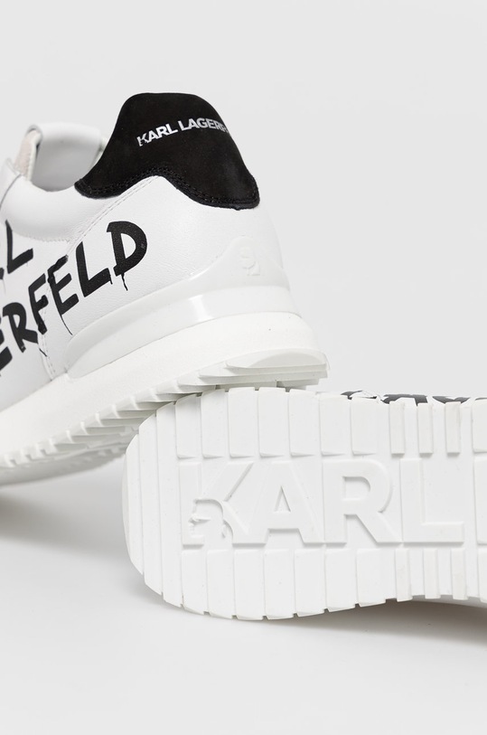 Boty Kožené boty Karl Lagerfeld KL52915.010 bílá