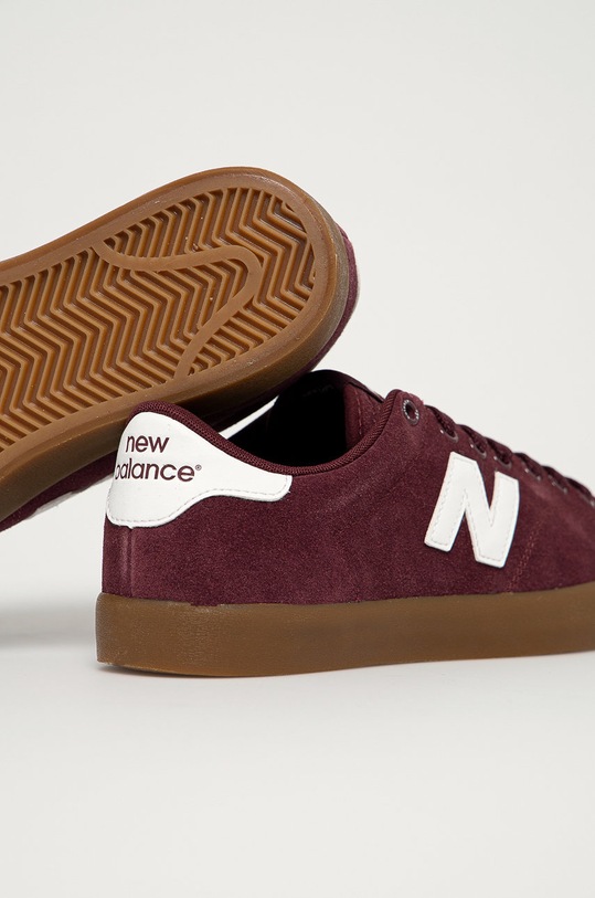 Obuwie New Balance Tenisówki skórzane AM210BYG AM210BYG bordowy