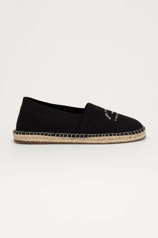 Espadrilky Karl Lagerfeld černá KL70108.K00