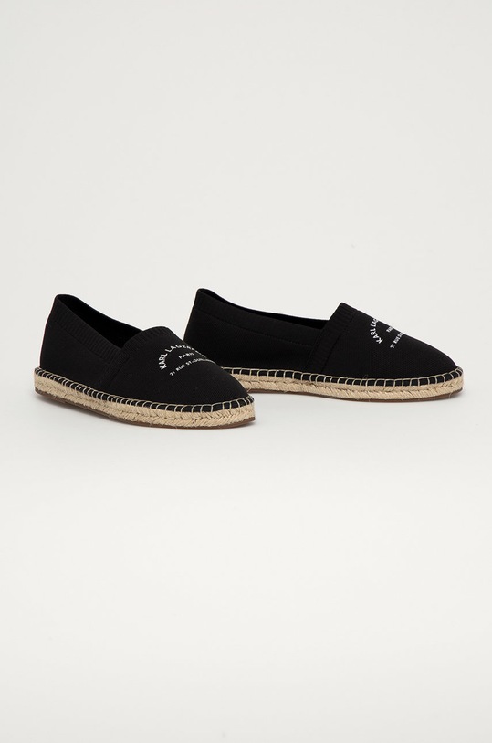Karl Lagerfeld Espadrile KL70108.K00 negru SS21