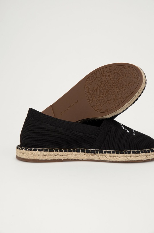 Boty Espadrilky Karl Lagerfeld KL70108.K00 černá
