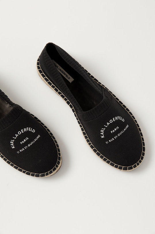 Espadrilky Karl Lagerfeld černá KL70108.K00