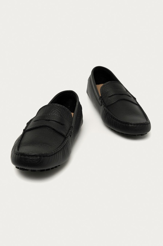 Lacoste - Δερμάτινα μοκασίνια 735CAM0118.024 μαύρο SS21