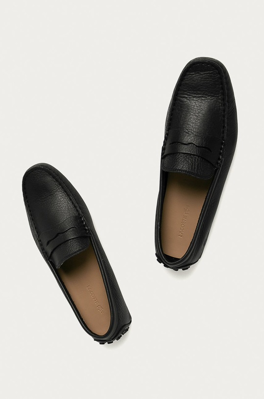 Lacoste - Δερμάτινα μοκασίνια 735CAM0118.024 μαύρο