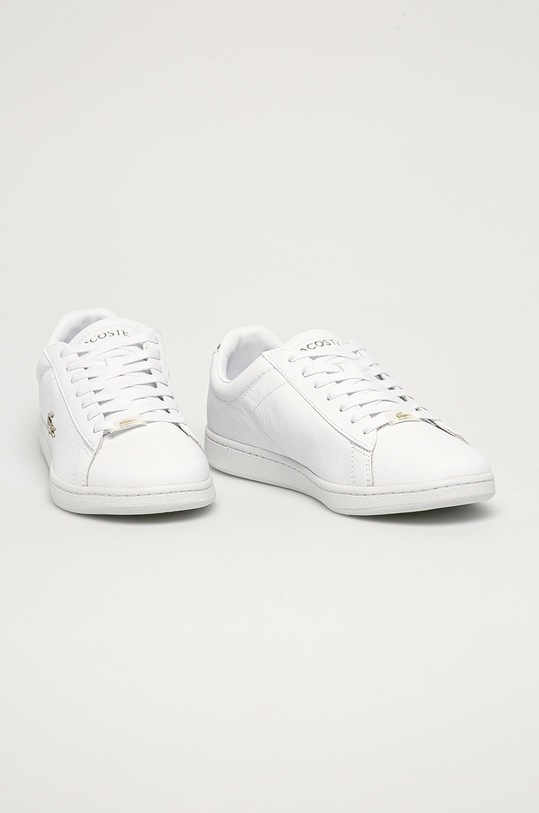 Kožená obuv Lacoste CARNABY EVO 0721 3 SMA 741SMA0006.21G biela SS21