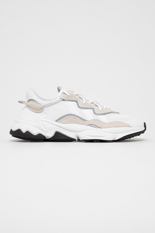 adidas Originals sneakers Ozweego EE6464 piele întoarsă alb EE6464