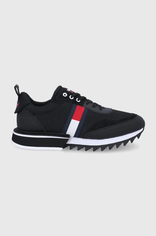 Boty Tommy Jeans textilní černá EM0EM00618.C87