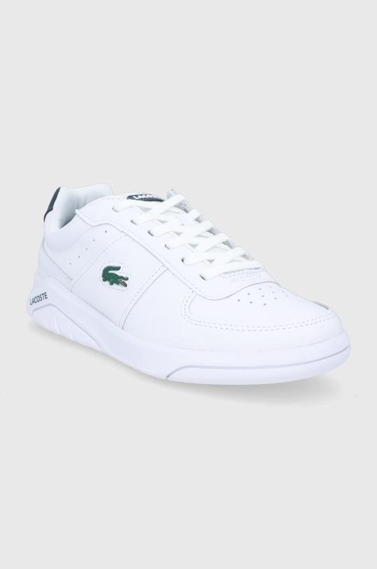 Kožené boty Lacoste 741SMA0058 bílá AW22