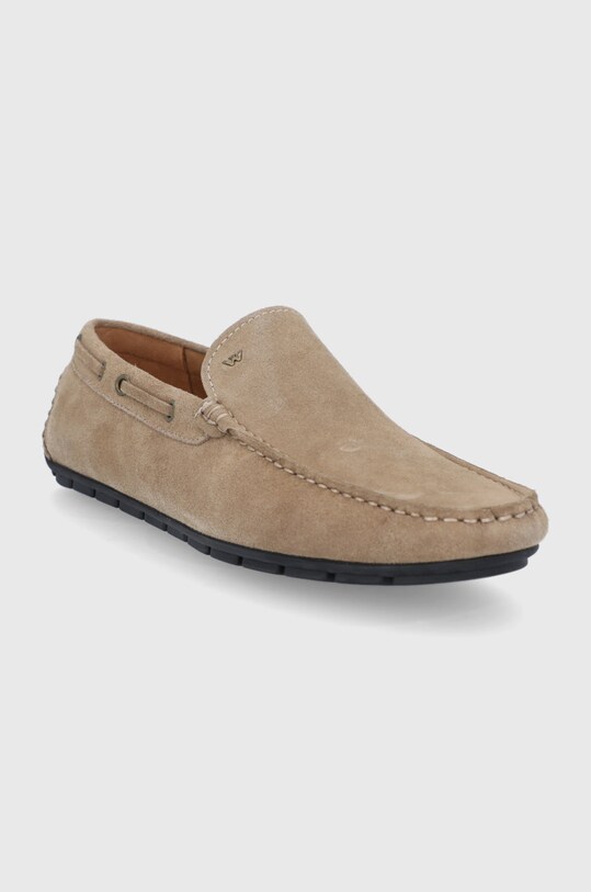 Semišové mokasíny Wojas 1004764 béžová SS21