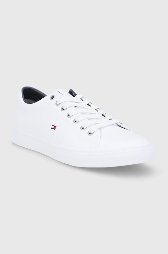Tommy Hilfiger Buty skórzane ESSENTIAL SNEAKER LTH FM0FM02157100 biały SS21