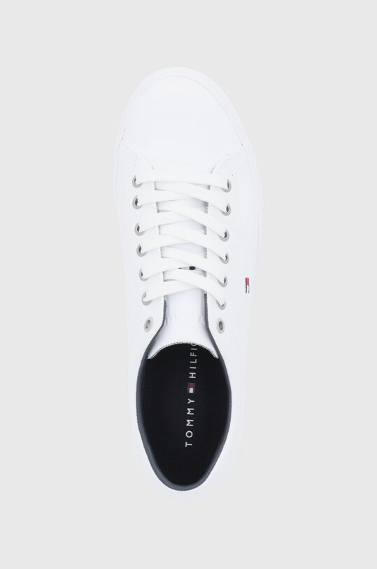 Кожени обувки Tommy Hilfiger ESSENTIAL SNEAKER LTH бял FM0FM02157100