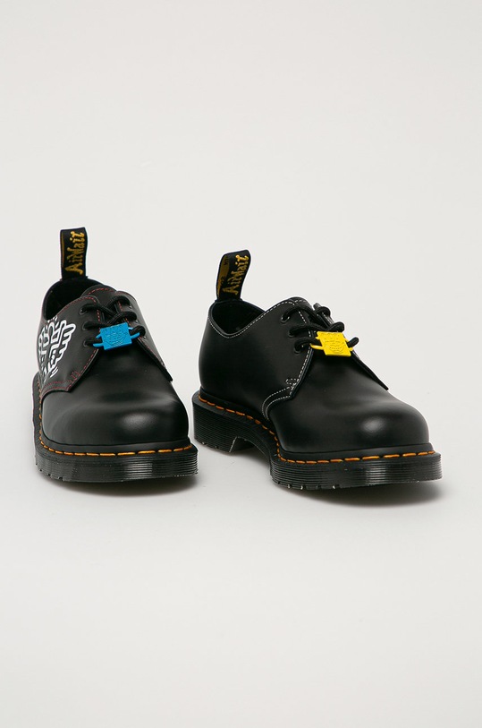 Dr. Martens - Półbuty skórzane x Keith Haring 26834001 czarny SS21