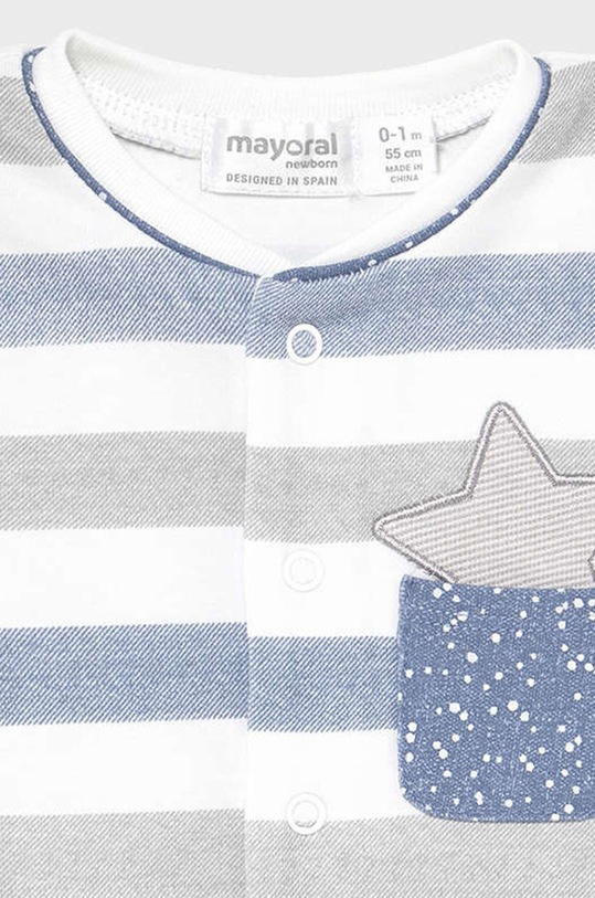 Chłopiec Mayoral Newborn - Śpioszki niemowlęce (2-PACK) 1625.1C.NEWBORN fioletowy