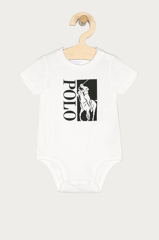 Polo Ralph Lauren - Body niemowlęce 62-92 cm 320837405001 Produkt niemowlęcy biały 320837405001