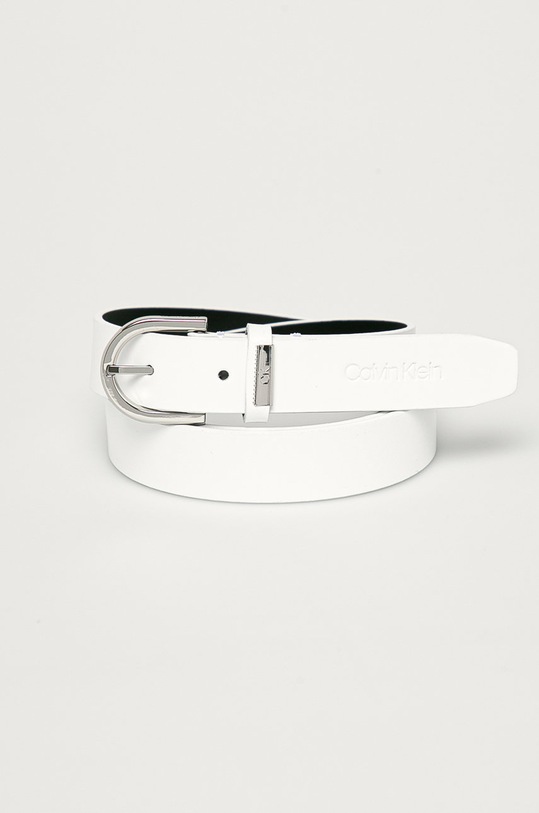 Calvin Klein - Kožený opasok biela K60K608091.4891