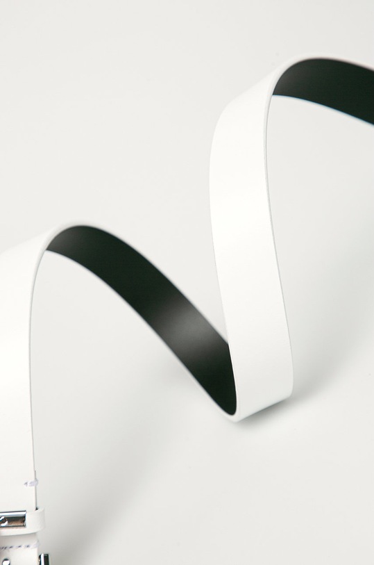 Calvin Klein - Kožený opasok K60K608091.4891 biela SS21