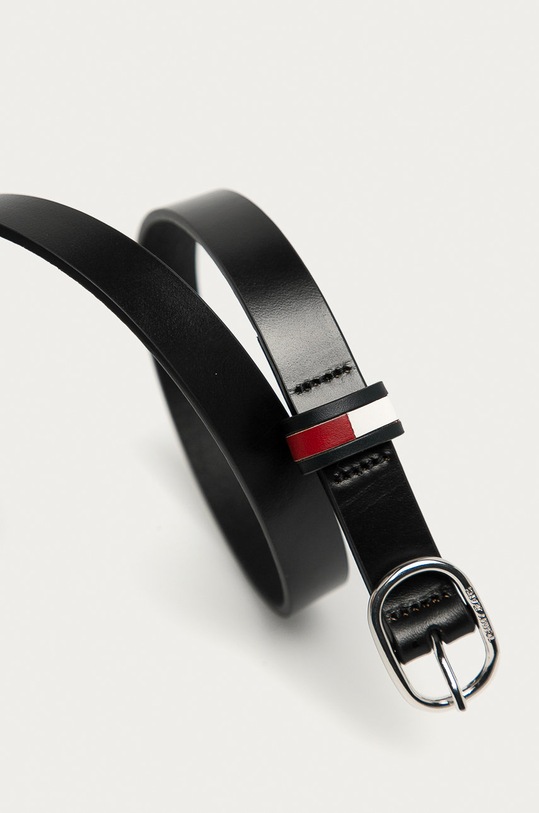 Tommy Jeans Pasek skórzany AW0AW09874.4891 AW0AW09874.4891 czarny SS21