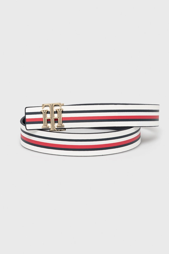 Tommy Hilfiger Pasek skórzany dwustronny biały AW0AW09817.4891