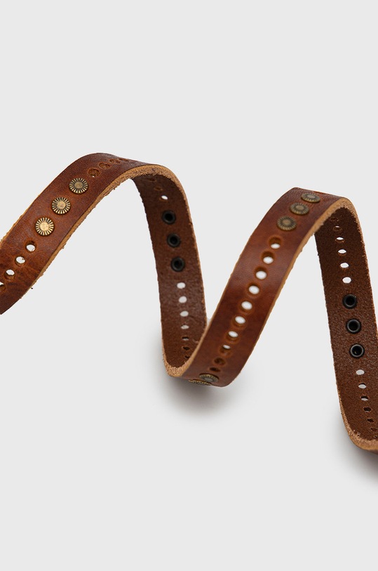 Sisley Pasek skórzany 6G8ZWB0J4.901 brązowy SS21