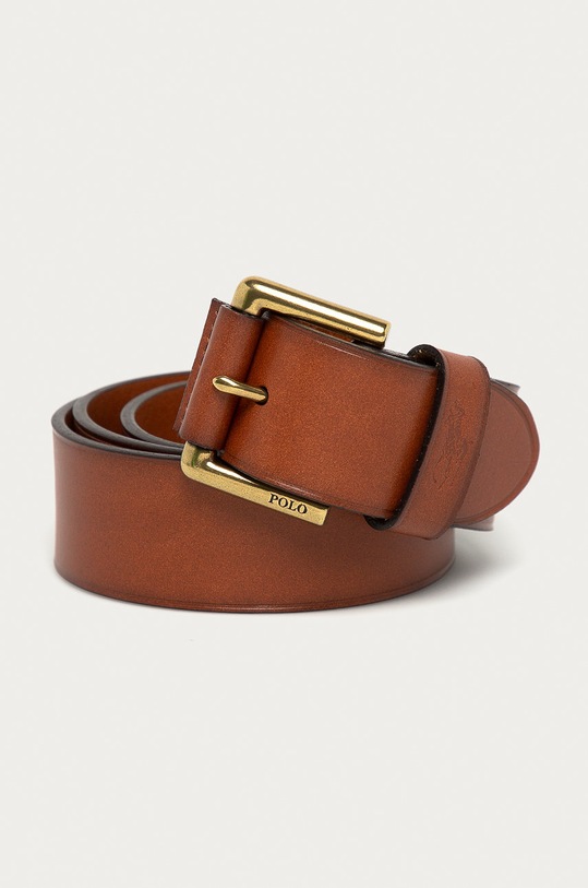 Polo Ralph Lauren - Pasek skórzany 405820098001 brązowy 405820098001