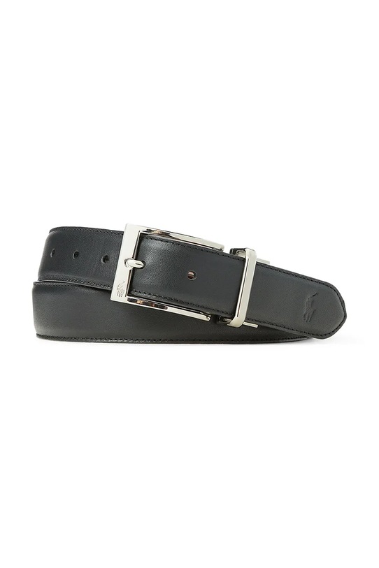 Polo Ralph Lauren pasek skórzany czarny 405800535001