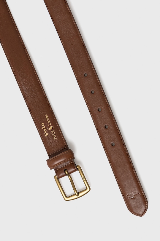 Kožni remen Polo Ralph Lauren 405828968002 smeđa SS21