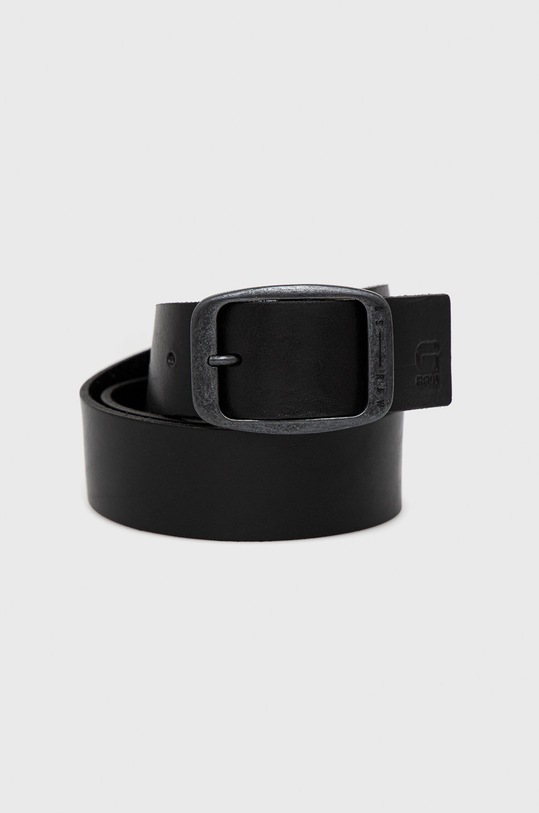G-Star - Pasek skórzany Mett czarny D18743.C579