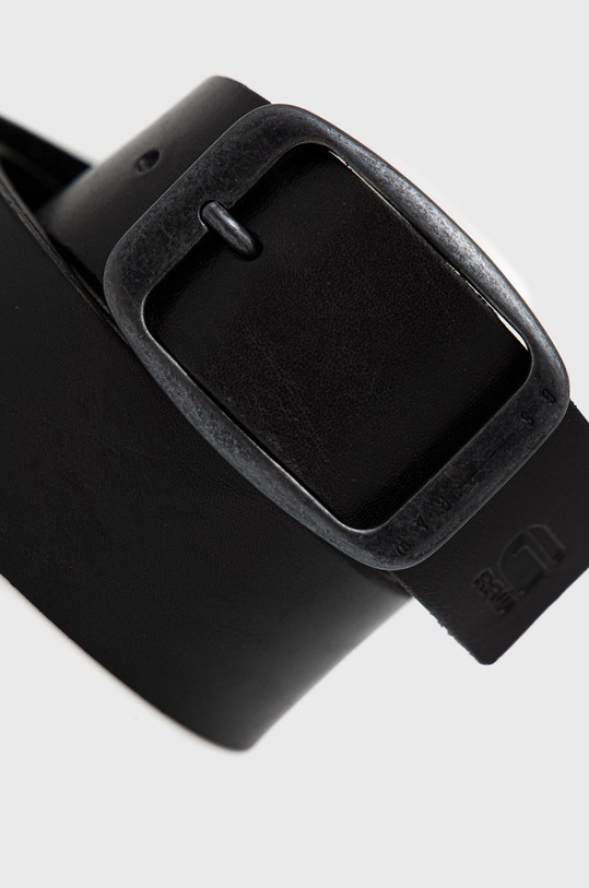 G-Star - Pasek skórzany Mett D18743.C579 czarny AA00