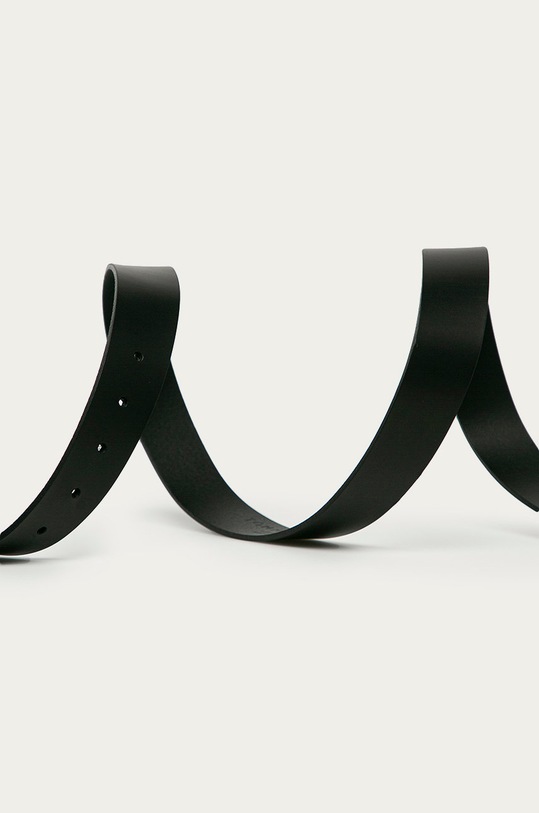 Tommy Hilfiger - Kožený opasok AM0AM07320.4891 čierna SS21