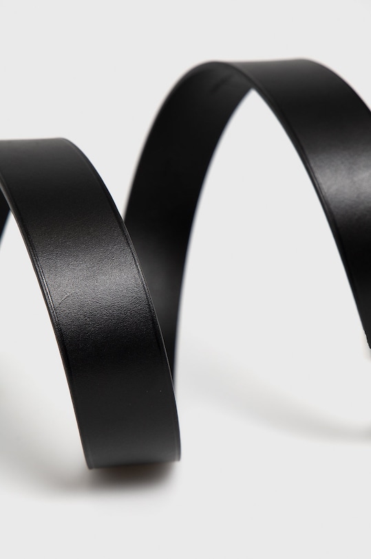 Kožený opasok Polo Ralph Lauren 405820098002 čierna SS21