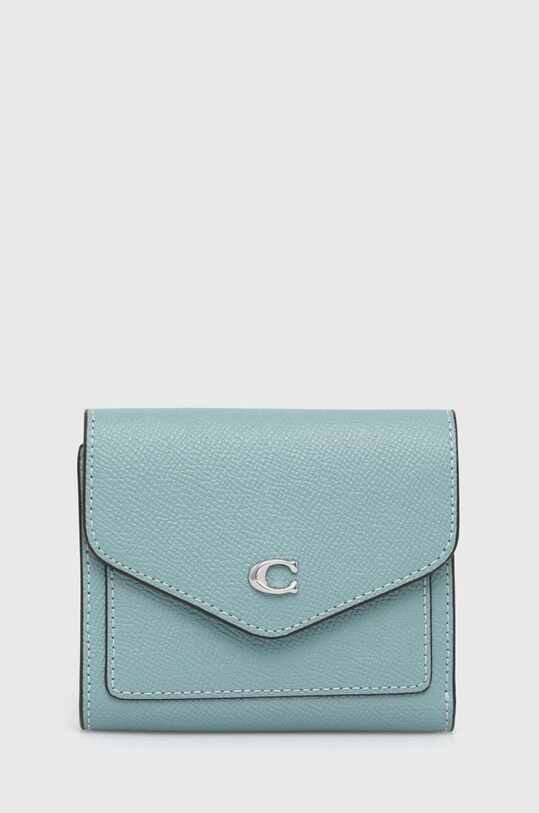 Novčanik Coach Wyn Small Wallet bez uzorka plava C2328