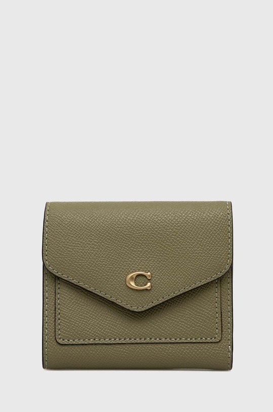 Кошелек Coach Wyn Small Wallet кожа зелёный C2328