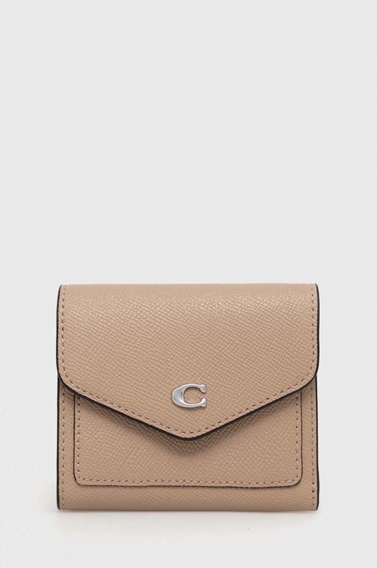 Coach portfel Wyn Small Wallet skóra licowa beżowy C2328