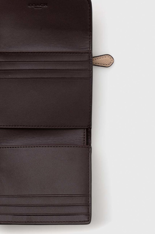 Akcesoria Coach portfel Wyn Small Wallet C2328 beżowy