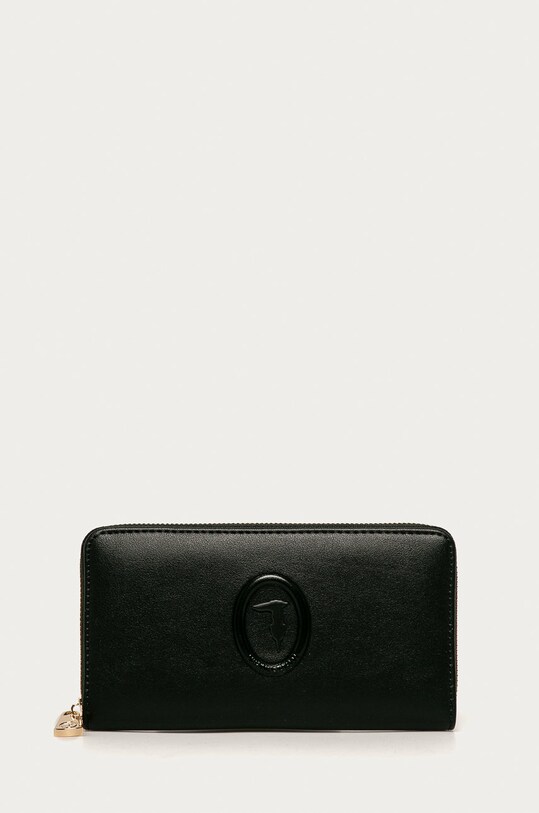 Trussardi Jeans - Portfel imitacja skóry licowej czarny 75W00246.9Y099995