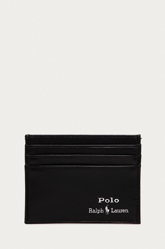Polo Ralph Lauren Portfel skórzany 405803867002 skóra licowa czarny 405803867002
