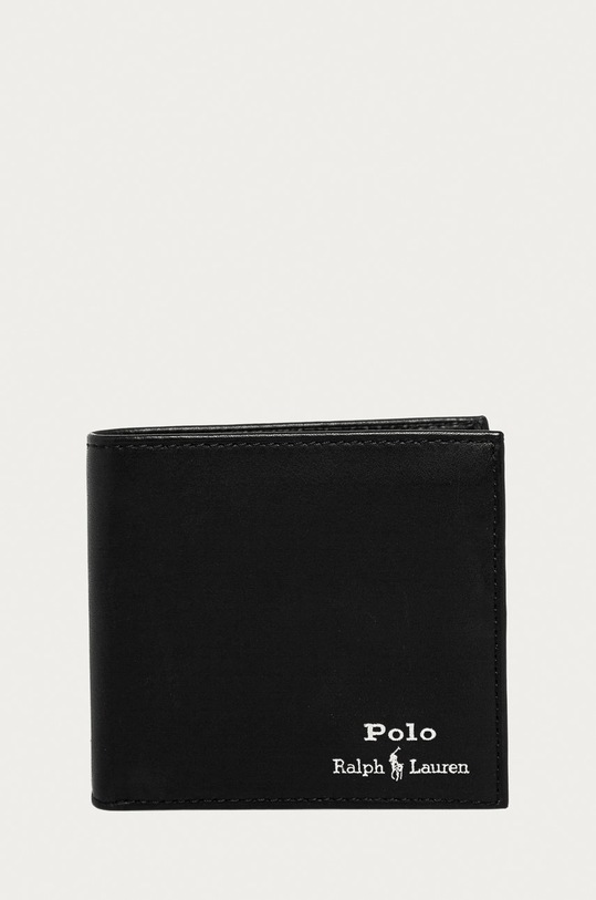 Polo Ralph Lauren - Δερμάτινο πορτοφόλι λείο δέρμα μαύρο 405803866002
