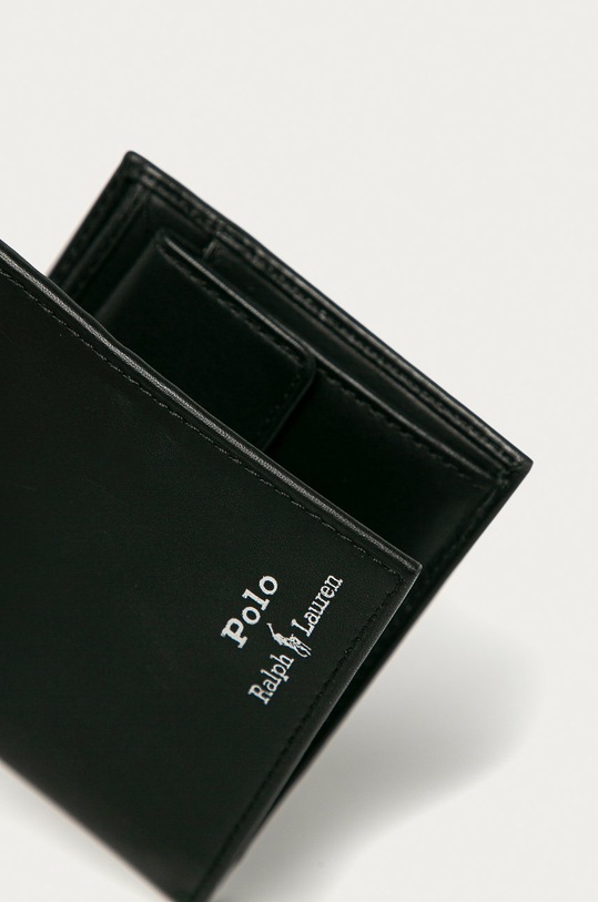 Polo Ralph Lauren - Δερμάτινο πορτοφόλι 405803866002 μαύρο