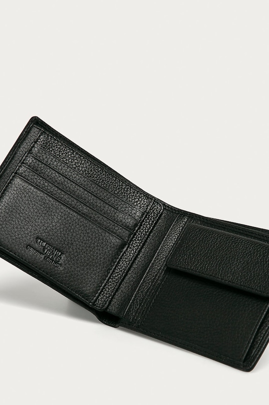 Trussardi Jeans - Portfel skórzany czarny 71W00006.2P000185